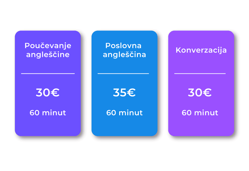 cenik učniih ur - inštrukcije angleščine
